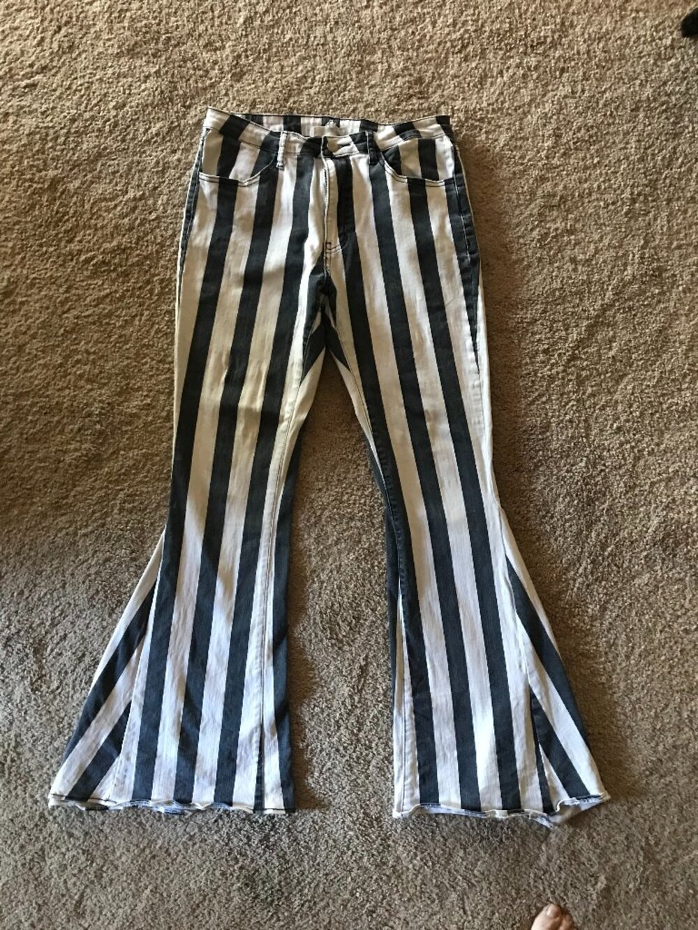 Black & white striped Bell Bottoms from Altered State